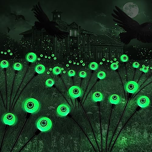 BeHiller 2-Pack Solar Halloween Eyeball Lights - BeHiller 2-Pack Solar Halloween Eyeball Lights
