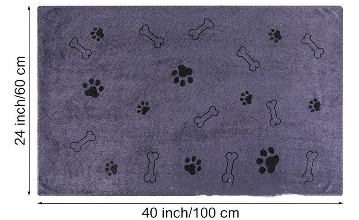 Pet Microfiber Printed Bath Towel