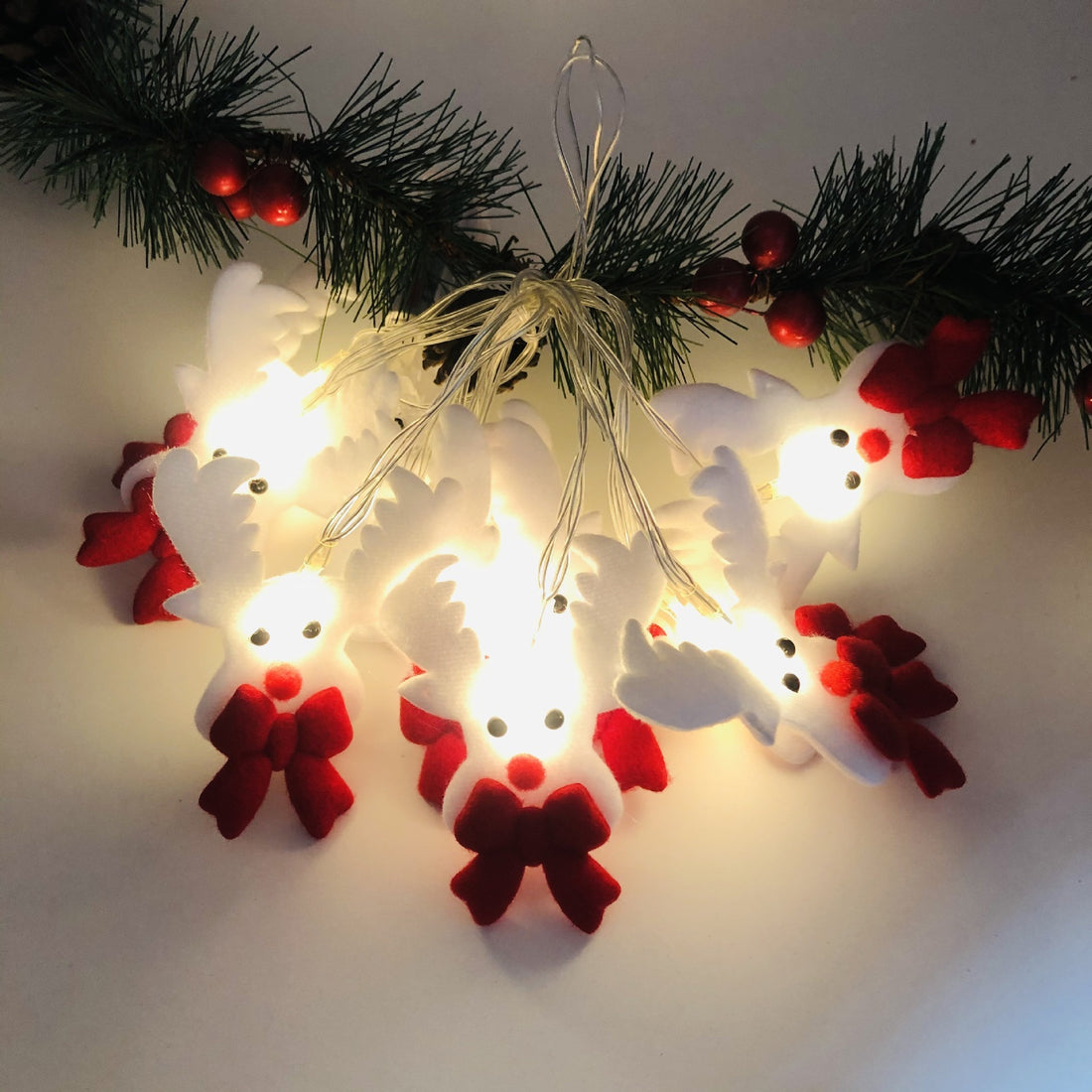 Snowman LED Christmas String Lights Garland - Snowman LED Christmas String Lights Garland