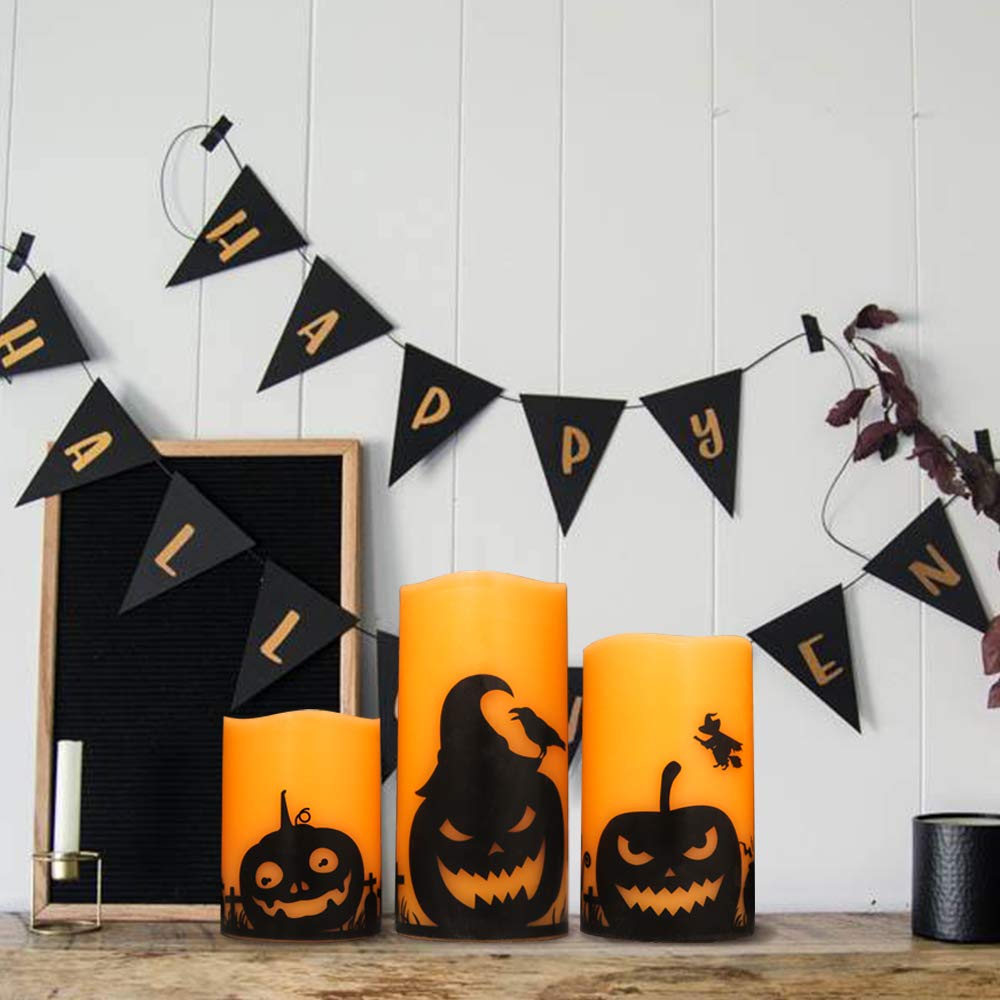 Eldnacele Halloween Flameless LED Candles - Eldnacele Halloween Flameless LED Candles