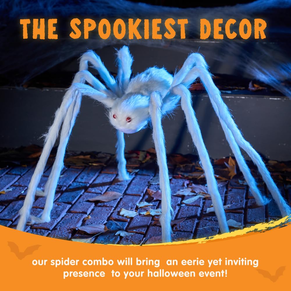 JOYIN 5ft Giant Halloween Spider – Large Black Spider for Outdoor Yard - JOYIN 5ft Giant Halloween Spider – Large Black Spider for Outdoor Yard