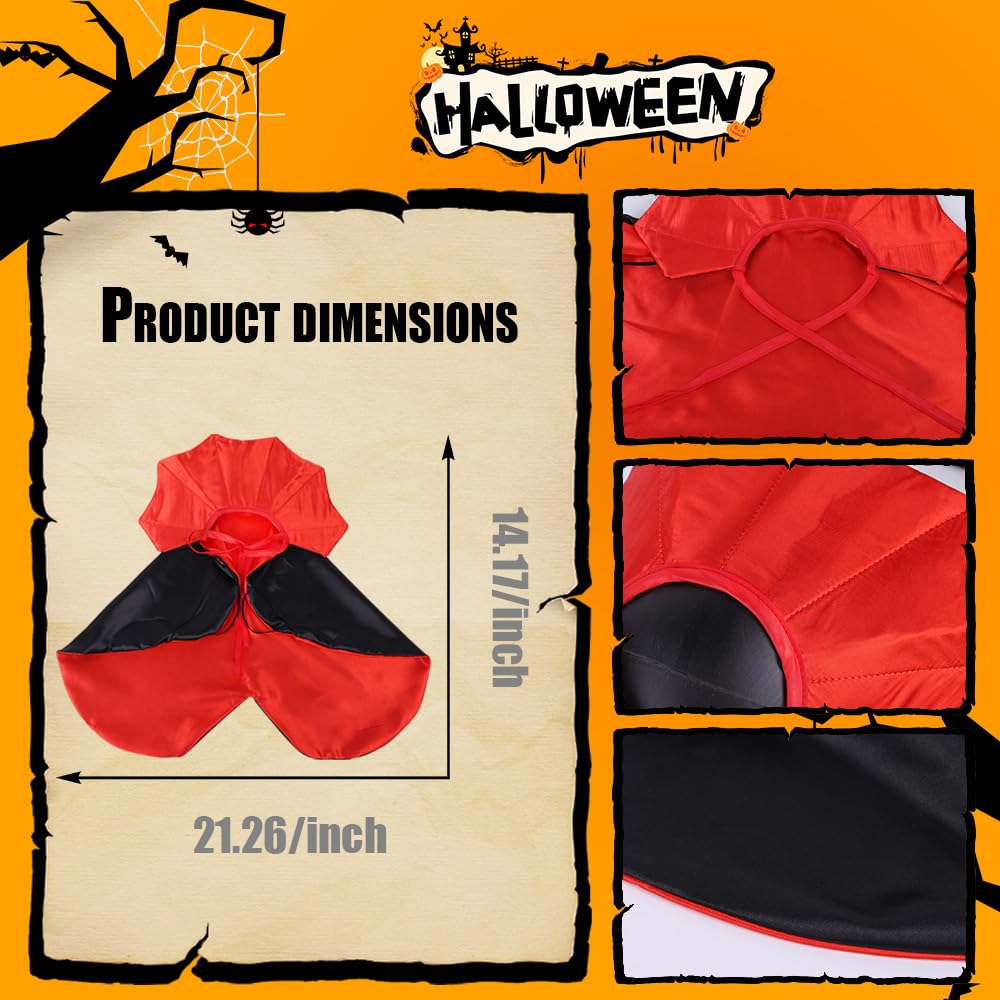 Vampire/Wizard/Witch Costume for Cats & Small Dogs - Vampire/Wizard/Witch Costume for Cats & Small Dogs