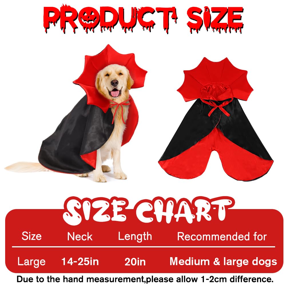 Vampire/Wizard/Witch Costume for Cats & Small Dogs - Vampire/Wizard/Witch Costume for Cats & Small Dogs