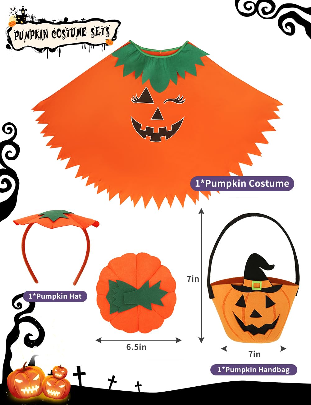 Halloween Pumpkin Costume for Women Kids - Halloween Pumpkin Costume for Women Kids