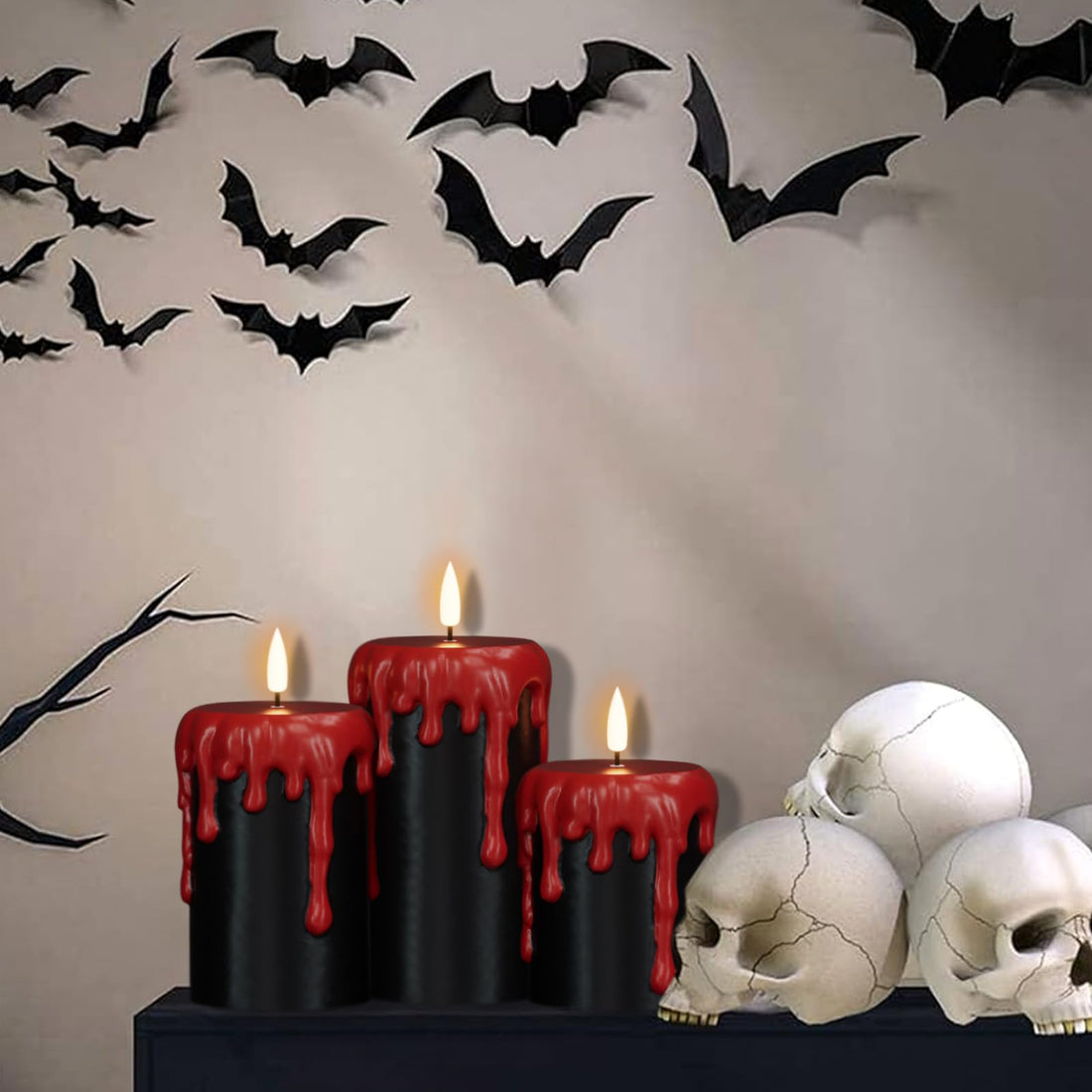 Eldnacele Halloween Flameless LED Candles - Eldnacele Halloween Flameless LED Candles