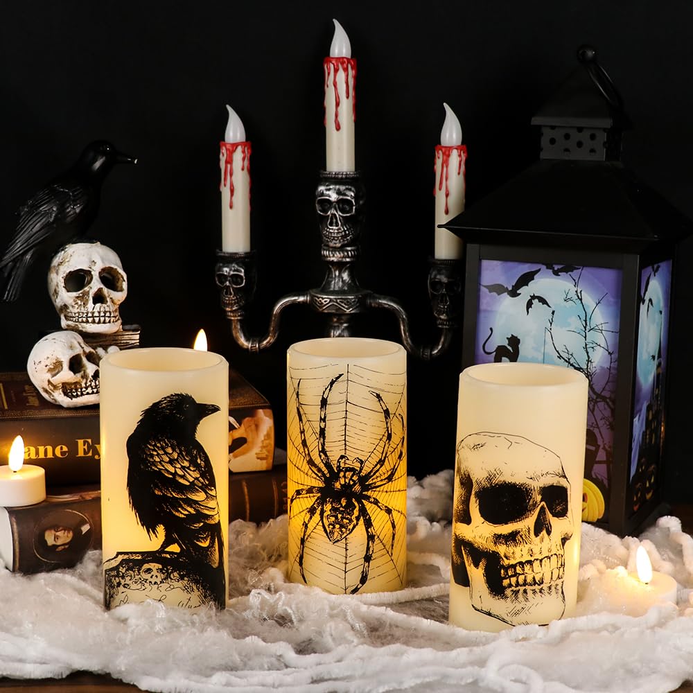 Eldnacele Halloween Flameless LED Candles - Eldnacele Halloween Flameless LED Candles