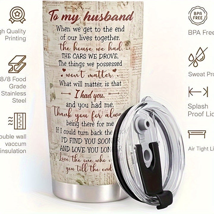 20oz Stainless Steel Tumbler for Husband