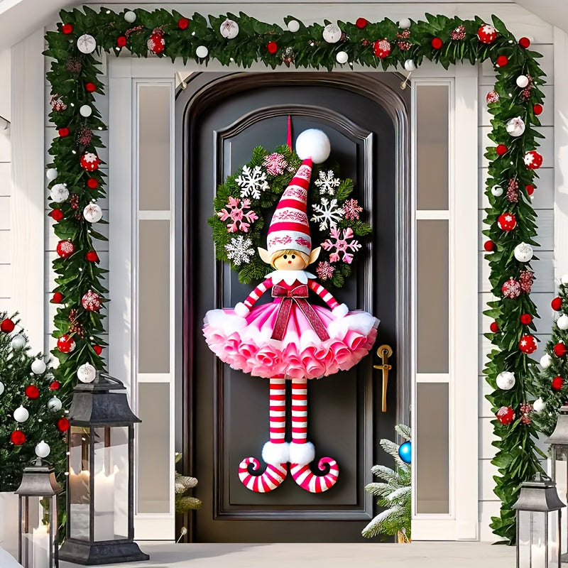 Christmas & Happy New Year Elf Door Curtain - Christmas & Happy New Year Elf Door Curtain