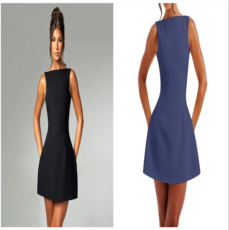 Women's Bodycon Backless Mini Dress – Sleeveless Slim Fit Summer Club Dress - Women's Bodycon Backless Mini Dress – Sleeveless Slim Fit Summer Club Dress