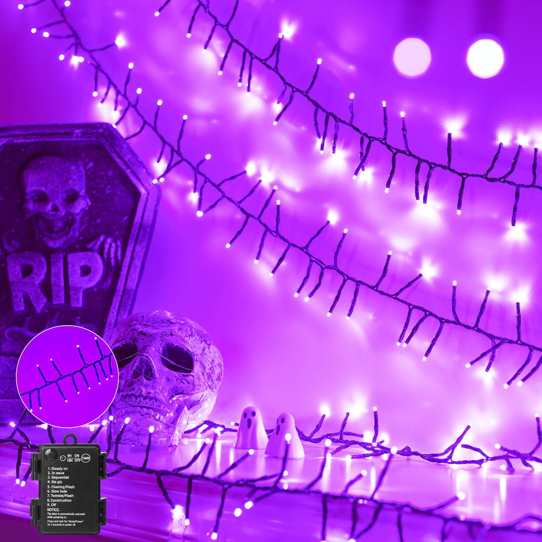 Brightown Battery Operated Halloween Lights Outdoor - Brightown Battery Operated Halloween Lights Outdoor
