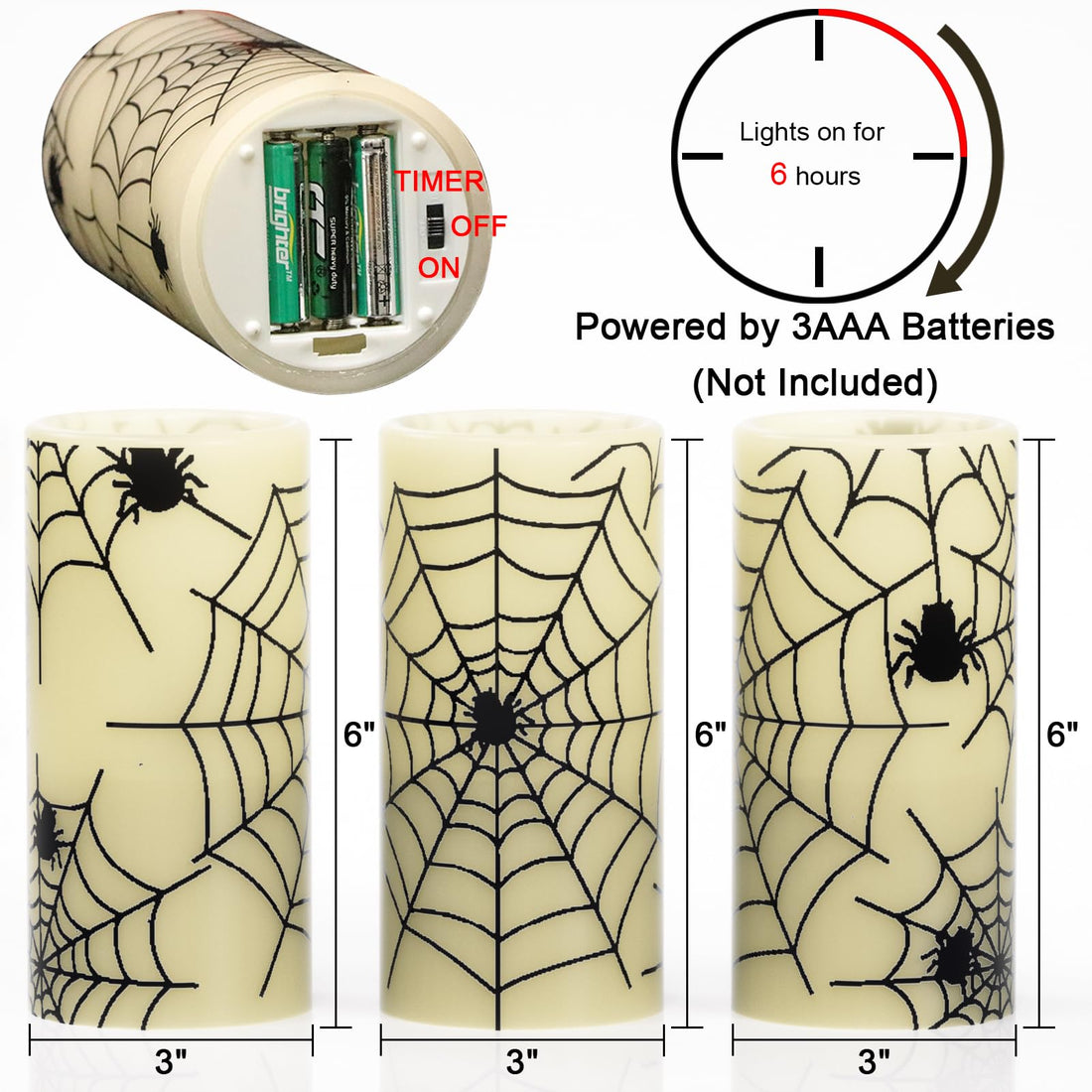 Eldnacele Halloween Flameless LED Candles - Eldnacele Halloween Flameless LED Candles