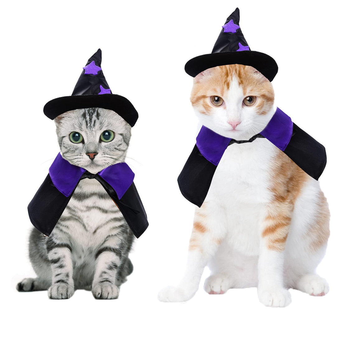 Dxhycc Halloween Wizard Costume for Cats & Small Dogs - Dxhycc Halloween Wizard Costume for Cats & Small Dogs
