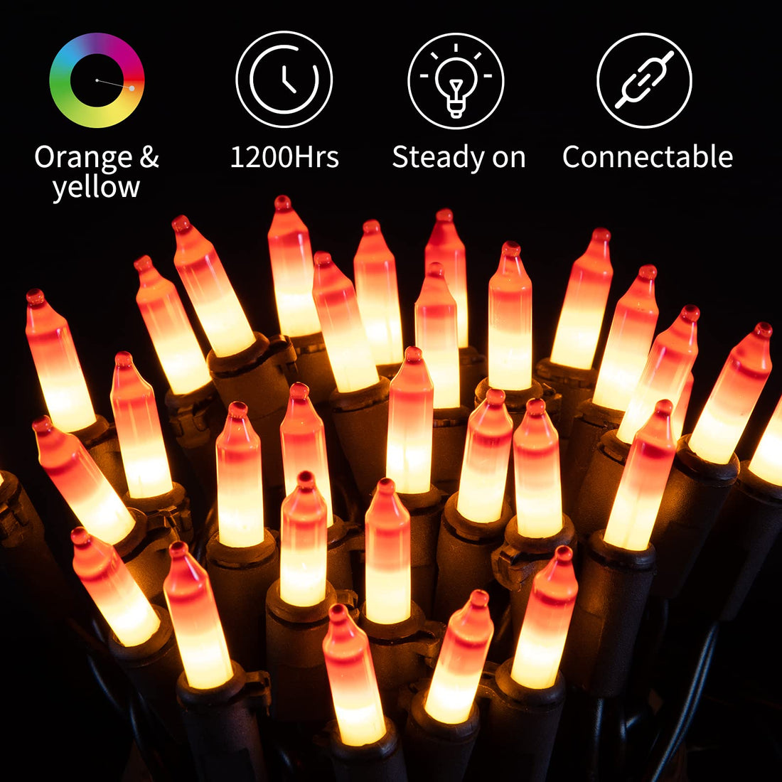 Minetom 25FT Halloween Purple String Lights - Minetom 25FT Halloween Purple String Lights