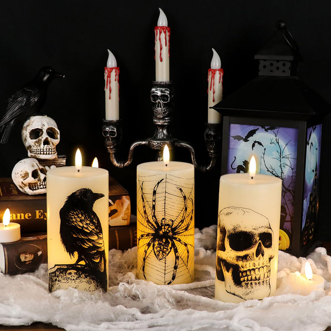 Eldnacele Halloween Flameless LED Candles - Eldnacele Halloween Flameless LED Candles