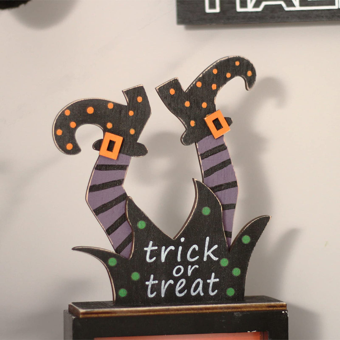 Halloween Wooden Tabletop Decorations (Set of 5) - Halloween Wooden Tabletop Decorations (Set of 5)