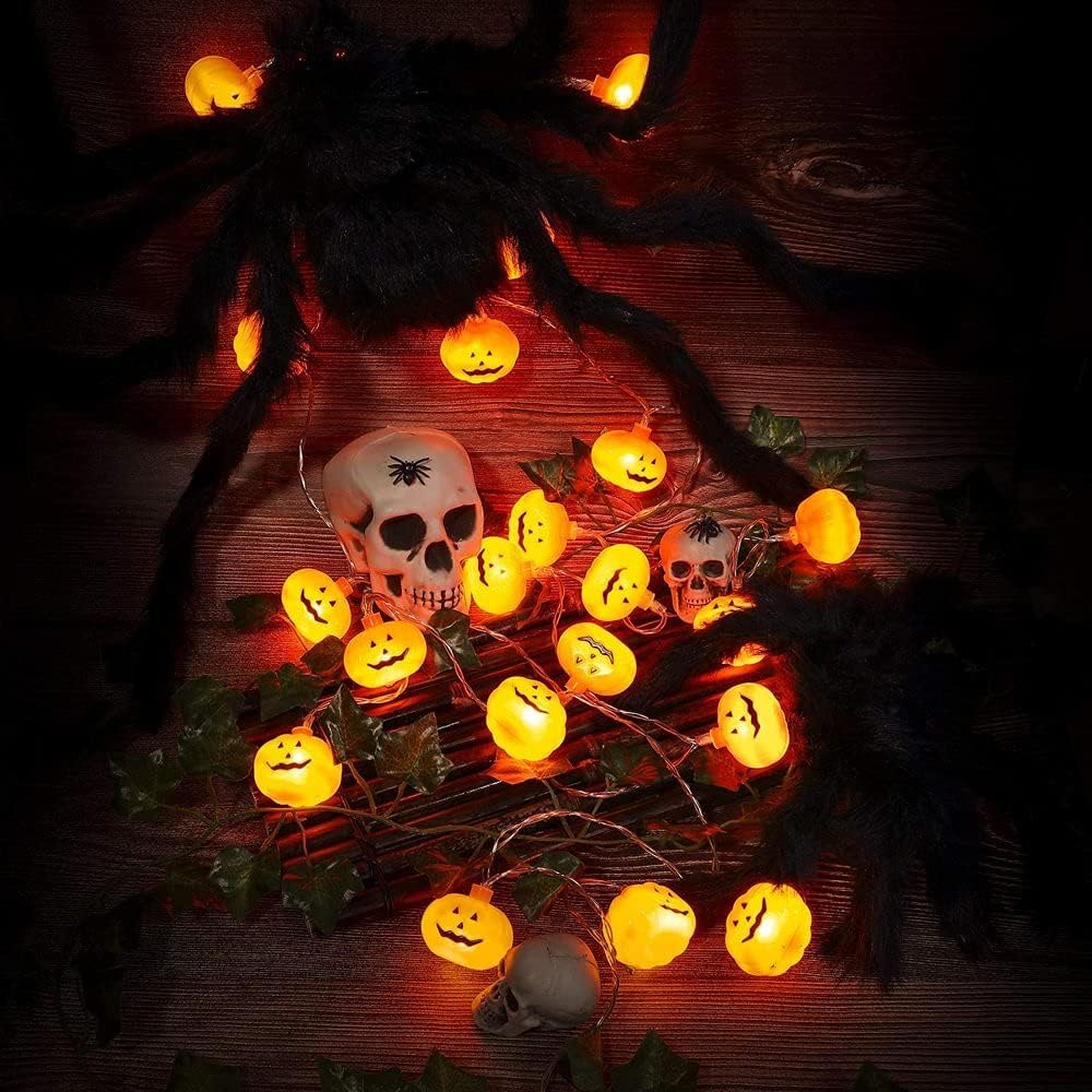 20 LED Runleo Halloween Decorations Pumpkin String Lights - 20 LED Runleo Halloween Decorations Pumpkin String Lights