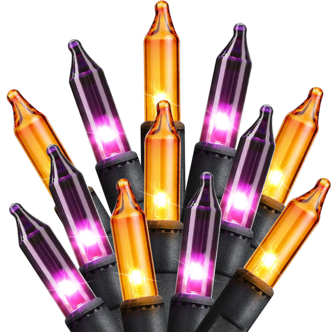 Minetom 25FT Halloween Purple String Lights - Minetom 25FT Halloween Purple String Lights