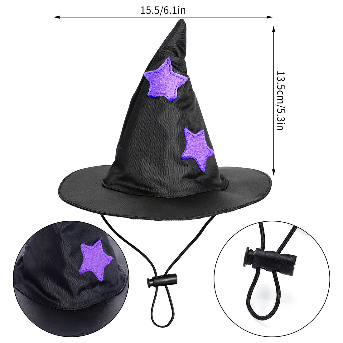 Dxhycc Halloween Wizard Costume for Cats & Small Dogs - Dxhycc Halloween Wizard Costume for Cats & Small Dogs