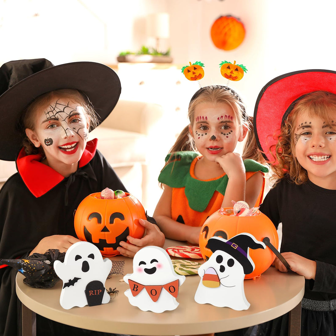 COCHIE Cute Ghost Halloween Decorations Indoor - COCHIE Cute Ghost Halloween Decorations Indoor