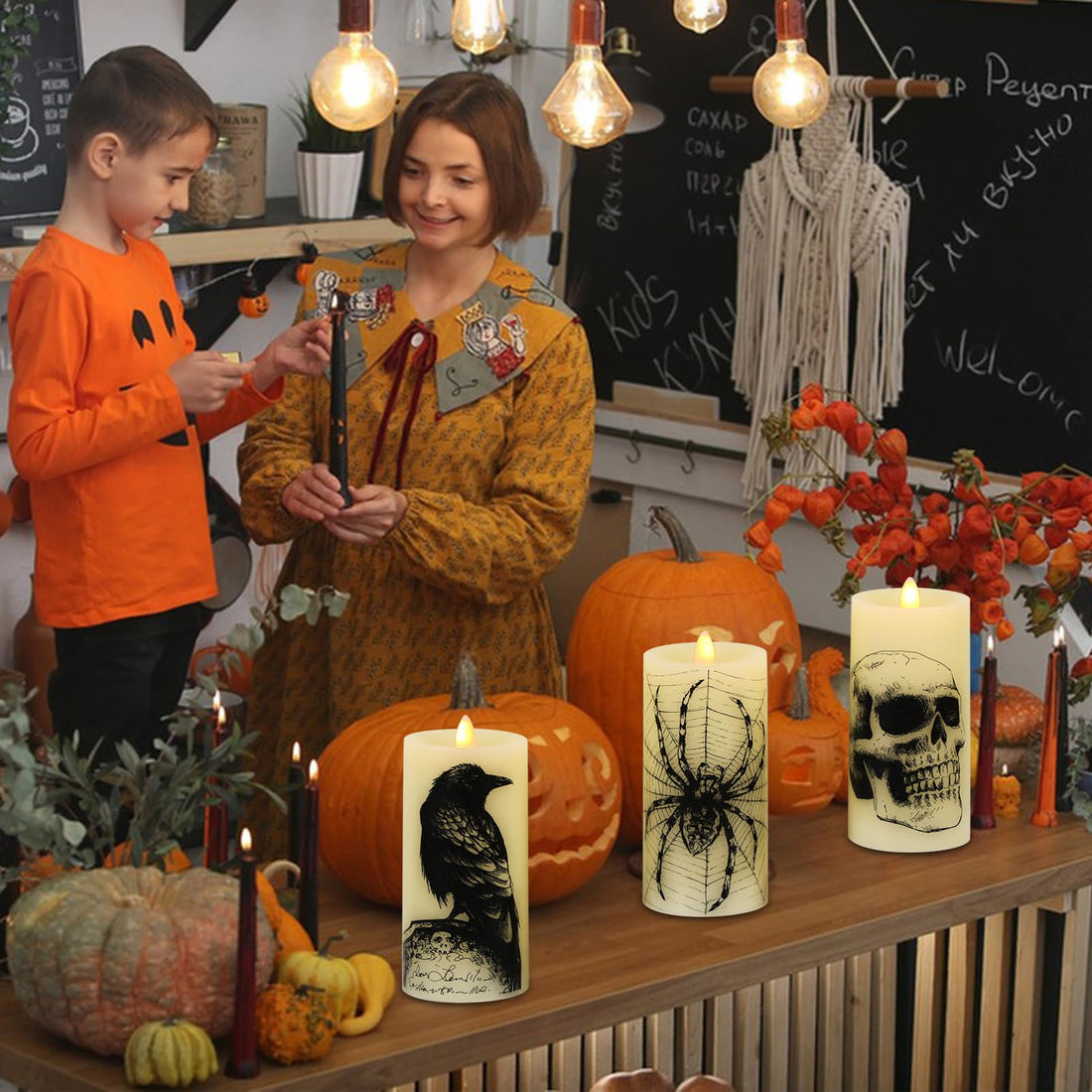 Eldnacele Halloween Flameless LED Candles - Eldnacele Halloween Flameless LED Candles