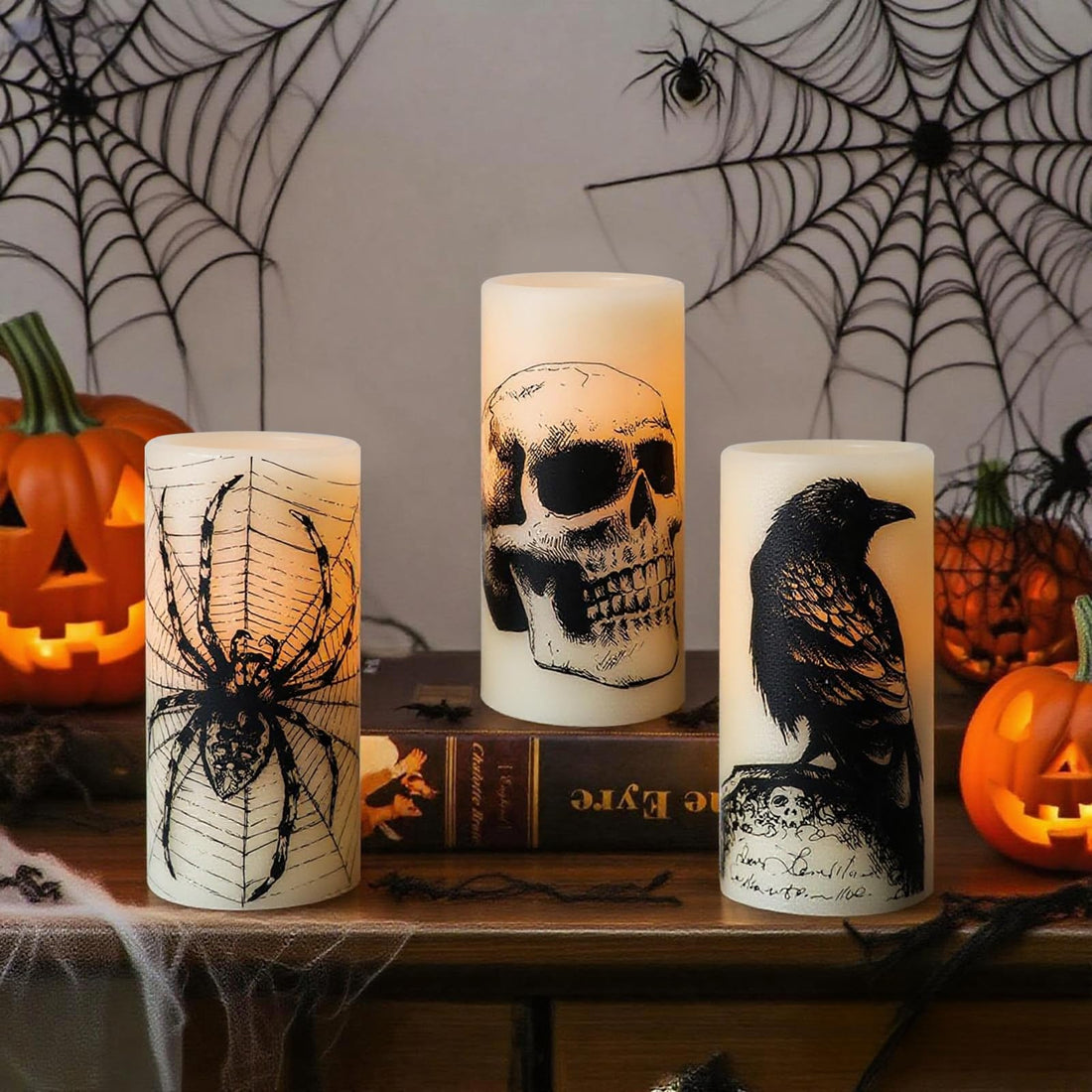 Eldnacele Halloween Flameless LED Candles - Eldnacele Halloween Flameless LED Candles