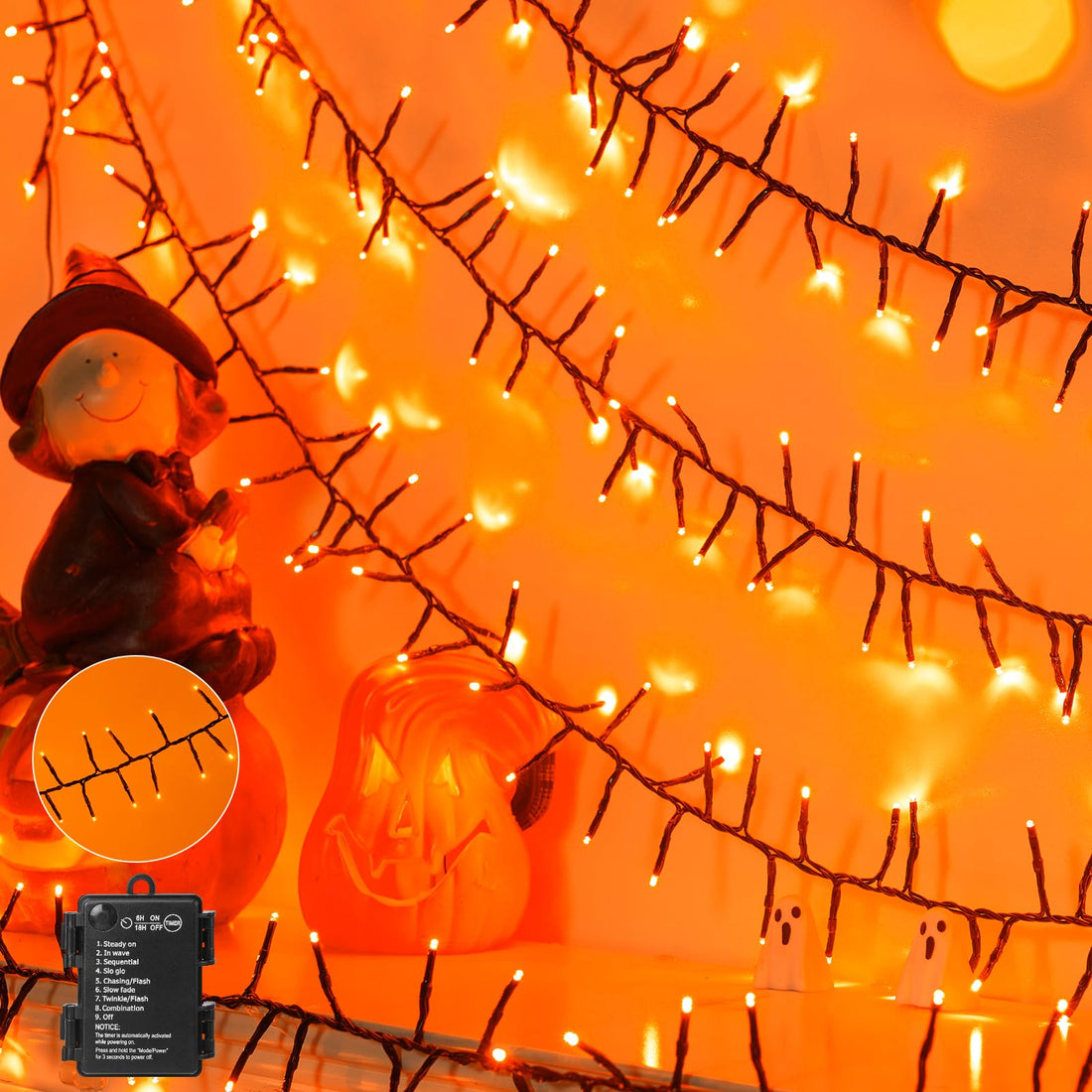 Brightown Battery Operated Halloween Lights Outdoor - Brightown Battery Operated Halloween Lights Outdoor
