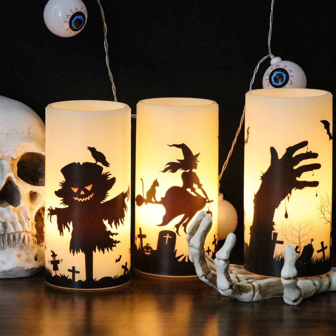 Eldnacele Halloween Flameless LED Candles - Eldnacele Halloween Flameless LED Candles