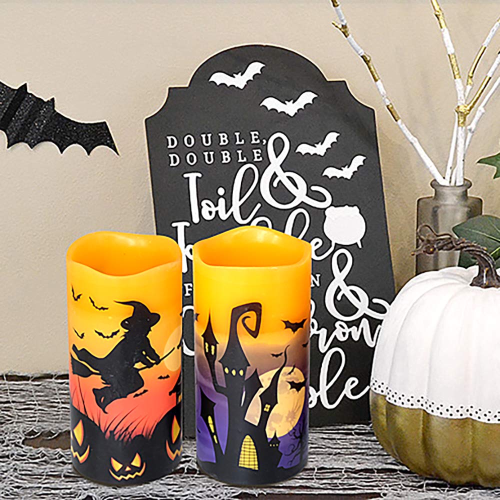 Eldnacele Halloween Flameless LED Candles - Eldnacele Halloween Flameless LED Candles