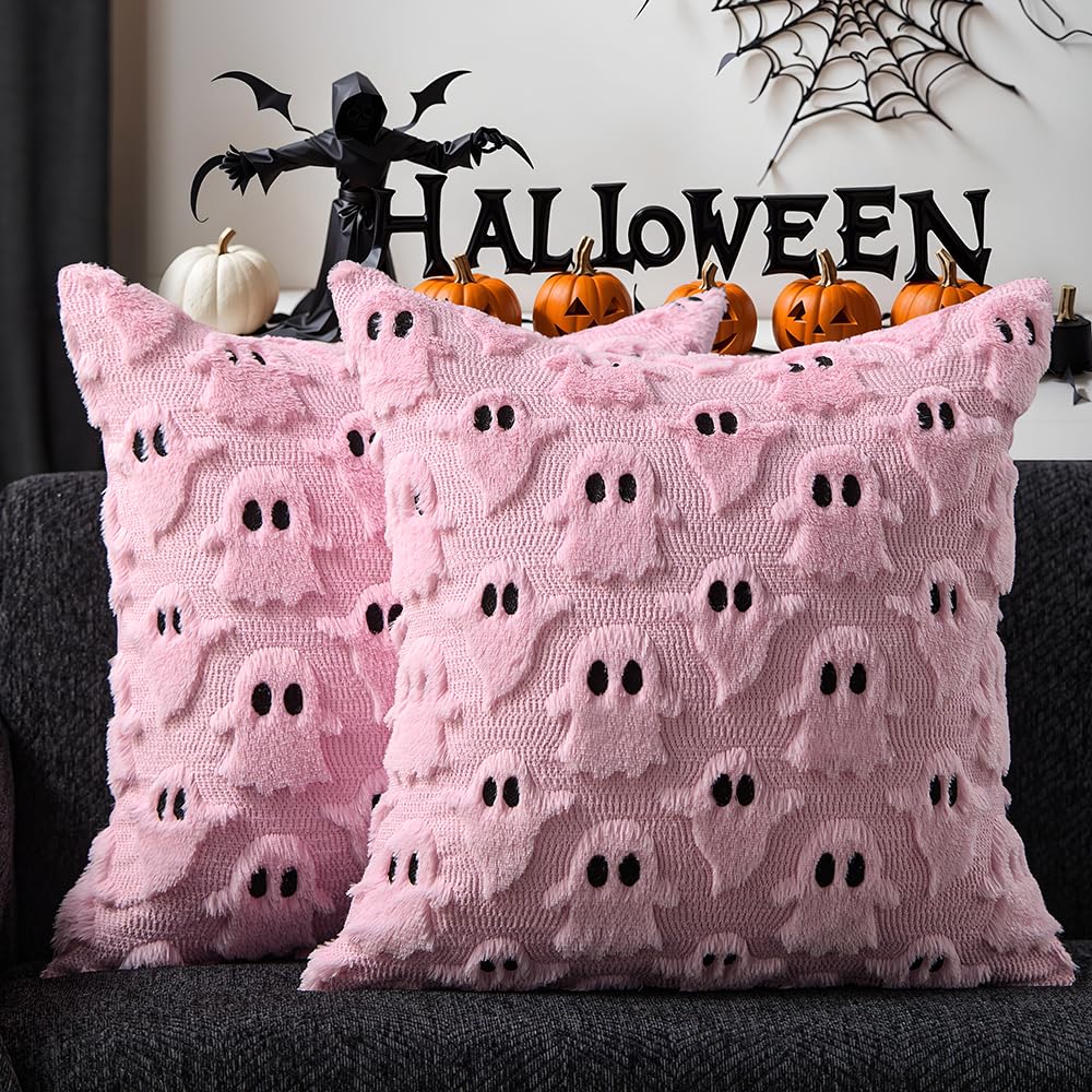 DFXSZ Halloween Ghost Pillow Covers – Set of 2 - DFXSZ Halloween Ghost Pillow Covers – Set of 2