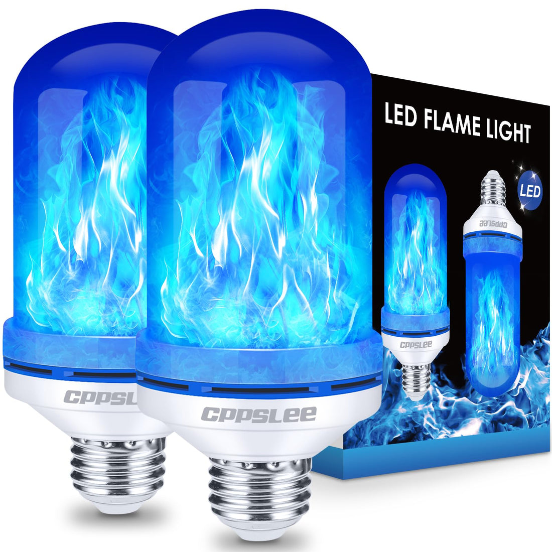 LED Flame Light Bulbs – 2 Pack, 4 Modes, E26 Base - LED Flame Light Bulbs – 2 Pack, 4 Modes, E26 Base