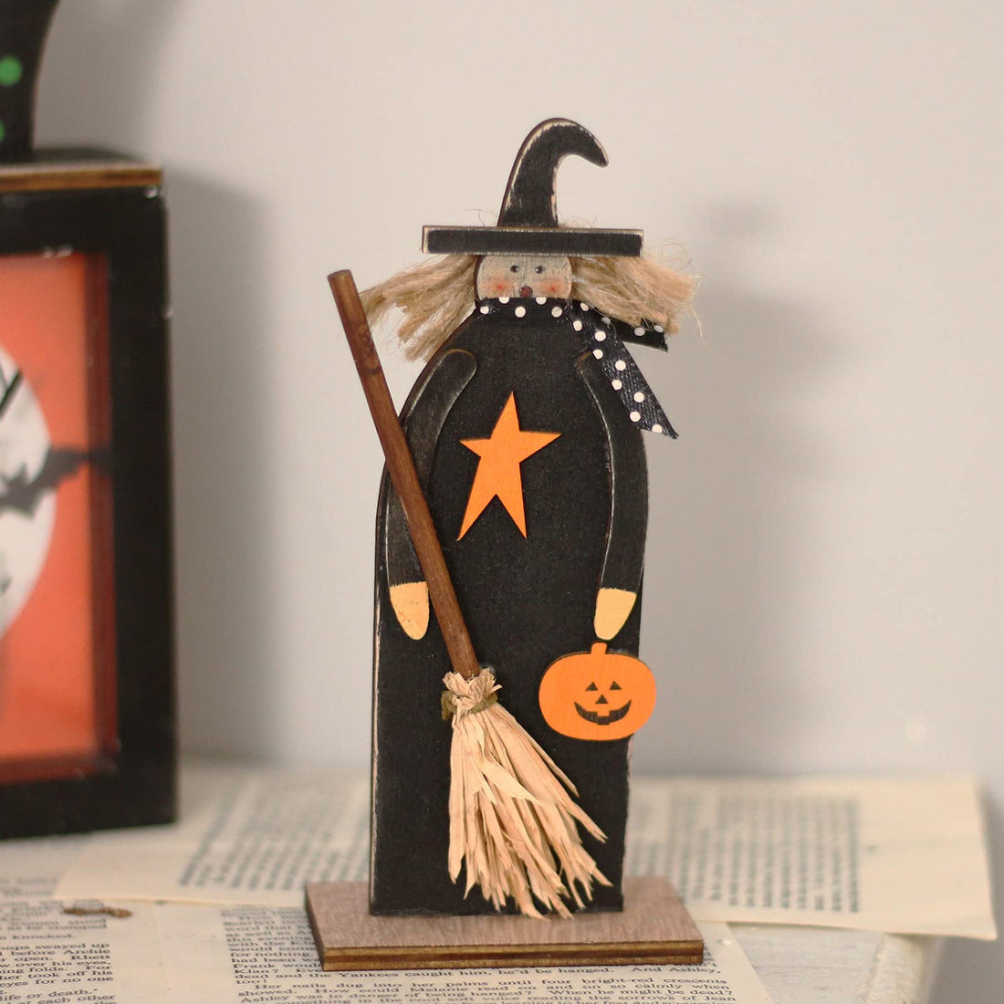 Halloween Wooden Tabletop Decorations (Set of 5) - Halloween Wooden Tabletop Decorations (Set of 5)