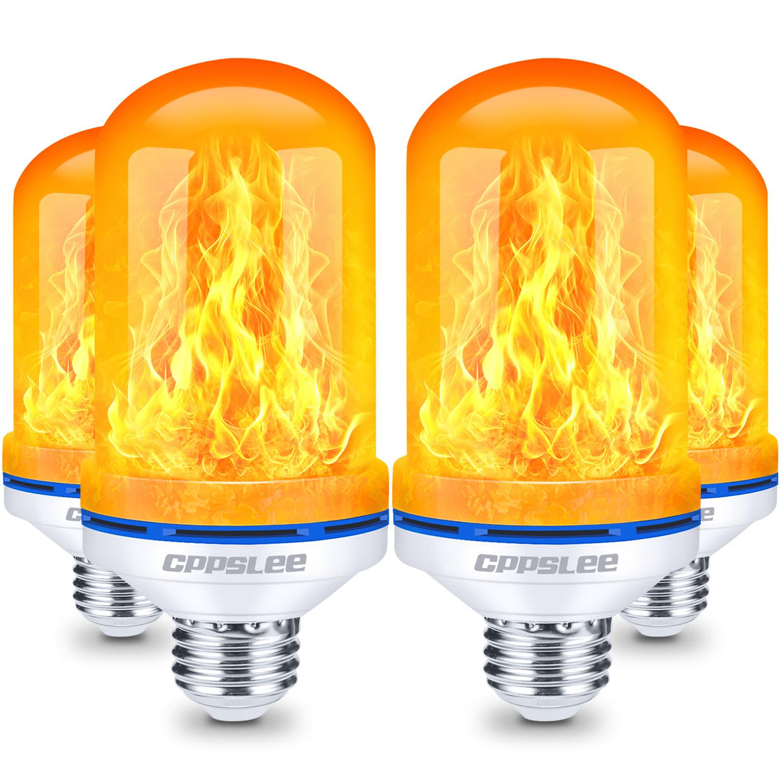 LED Flame Light Bulbs – 2 Pack, 4 Modes, E26 Base - LED Flame Light Bulbs – 2 Pack, 4 Modes, E26 Base
