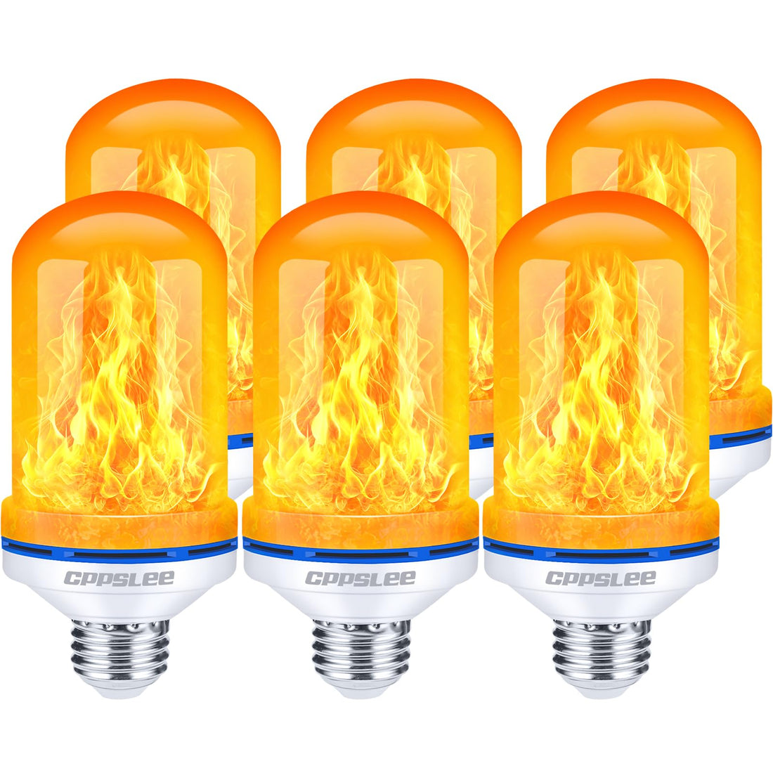 LED Flame Light Bulbs – 2 Pack, 4 Modes, E26 Base - LED Flame Light Bulbs – 2 Pack, 4 Modes, E26 Base