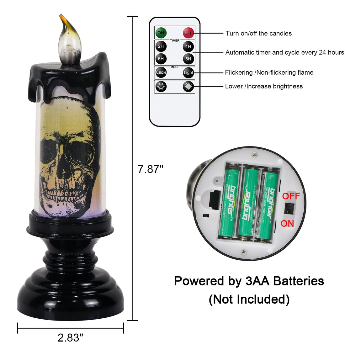 Eldnacele Halloween Flameless LED Candles - Eldnacele Halloween Flameless LED Candles
