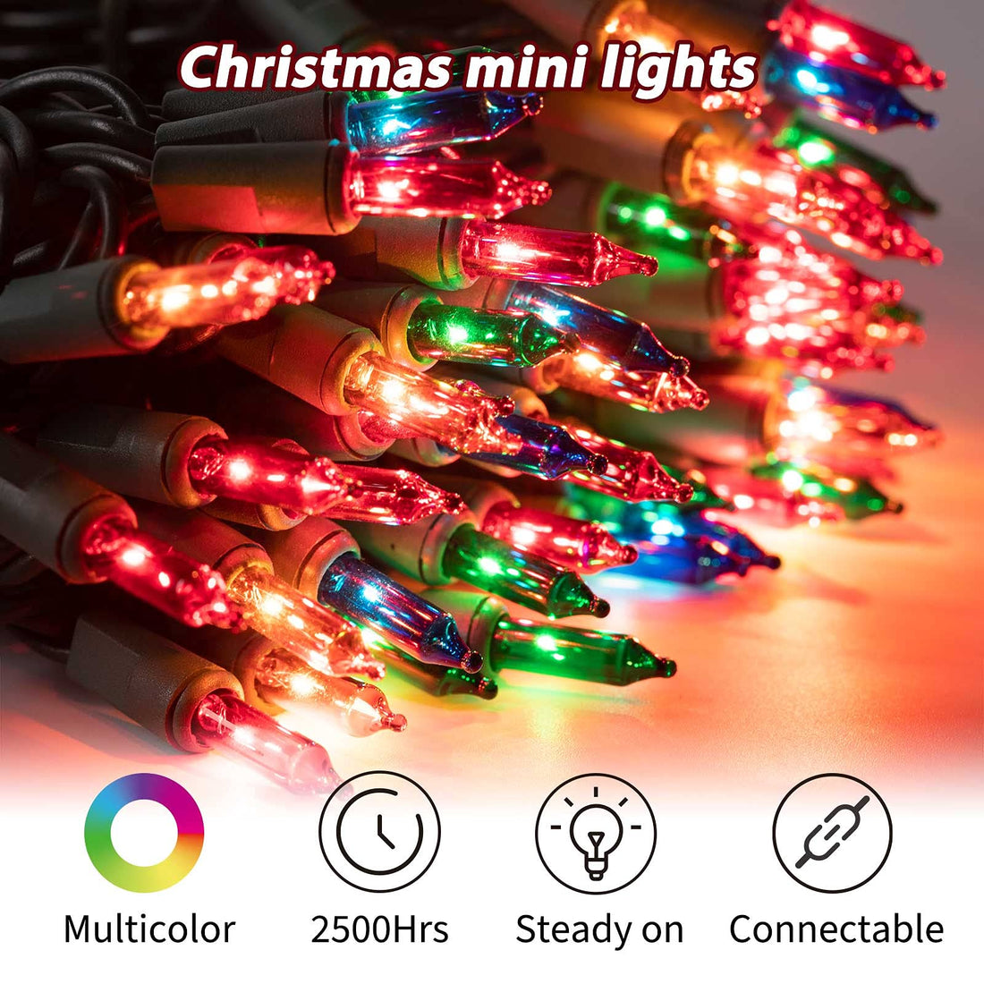 Minetom 25FT Halloween Purple String Lights - Minetom 25FT Halloween Purple String Lights