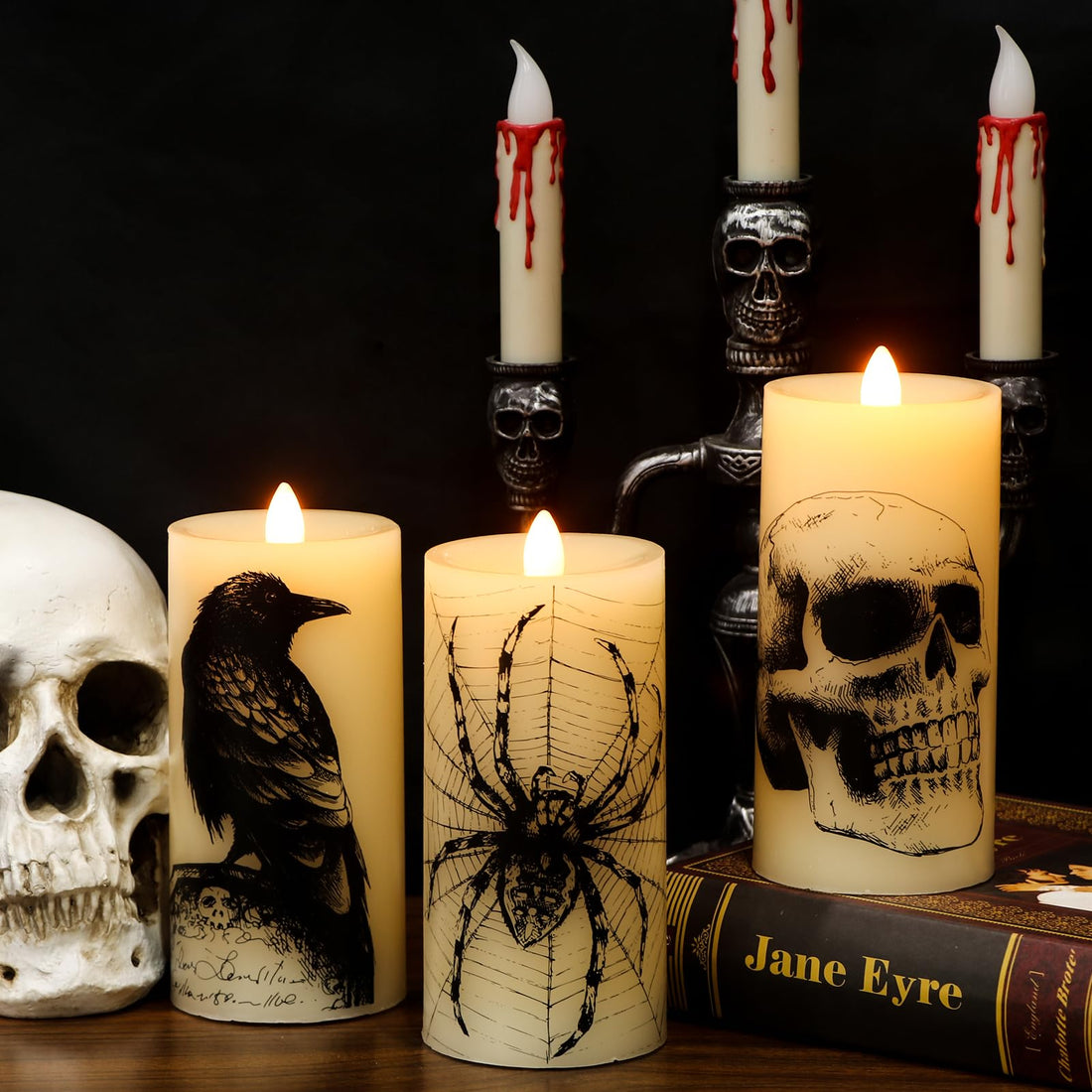 Eldnacele Halloween Flameless LED Candles - Eldnacele Halloween Flameless LED Candles