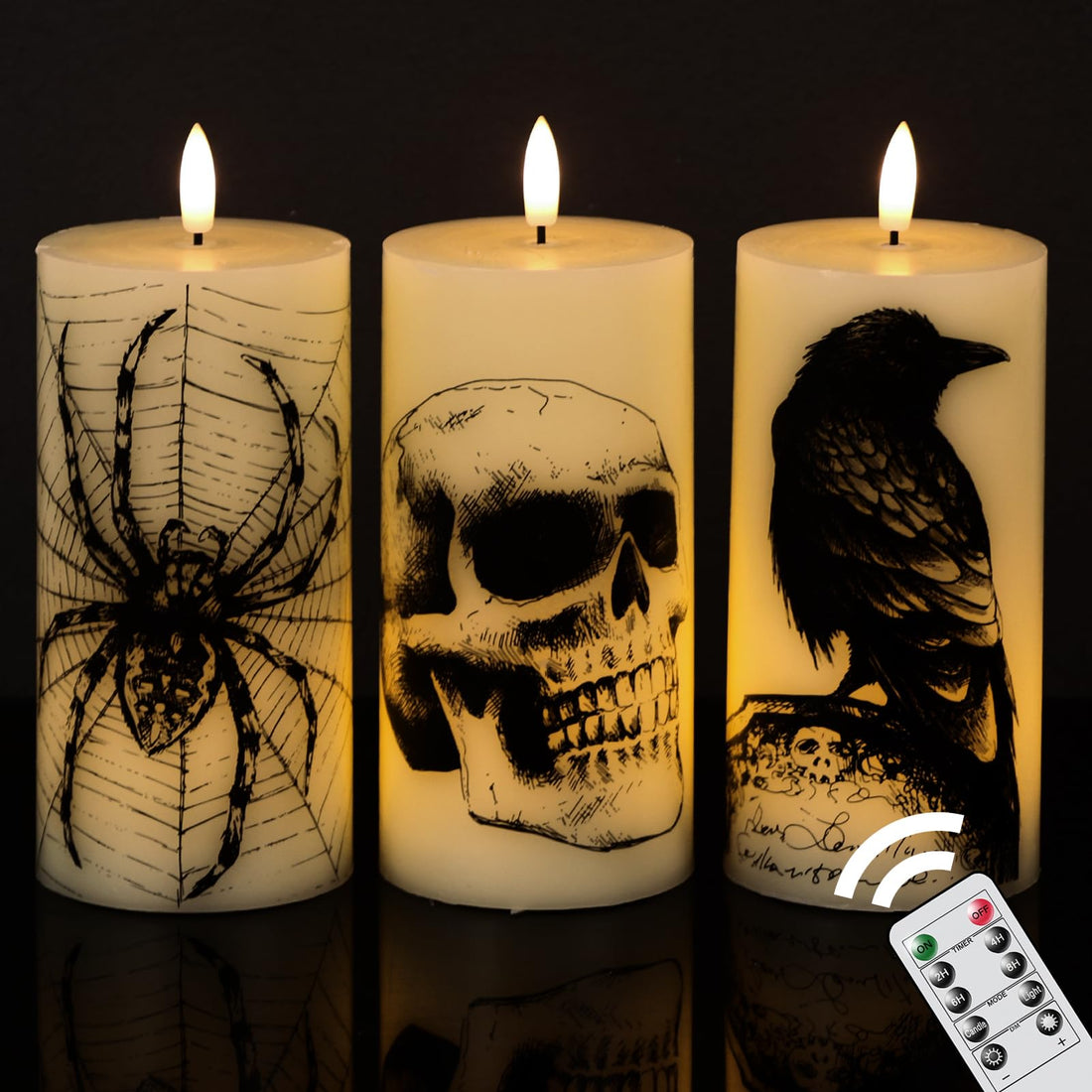 Eldnacele Halloween Flameless LED Candles - Eldnacele Halloween Flameless LED Candles
