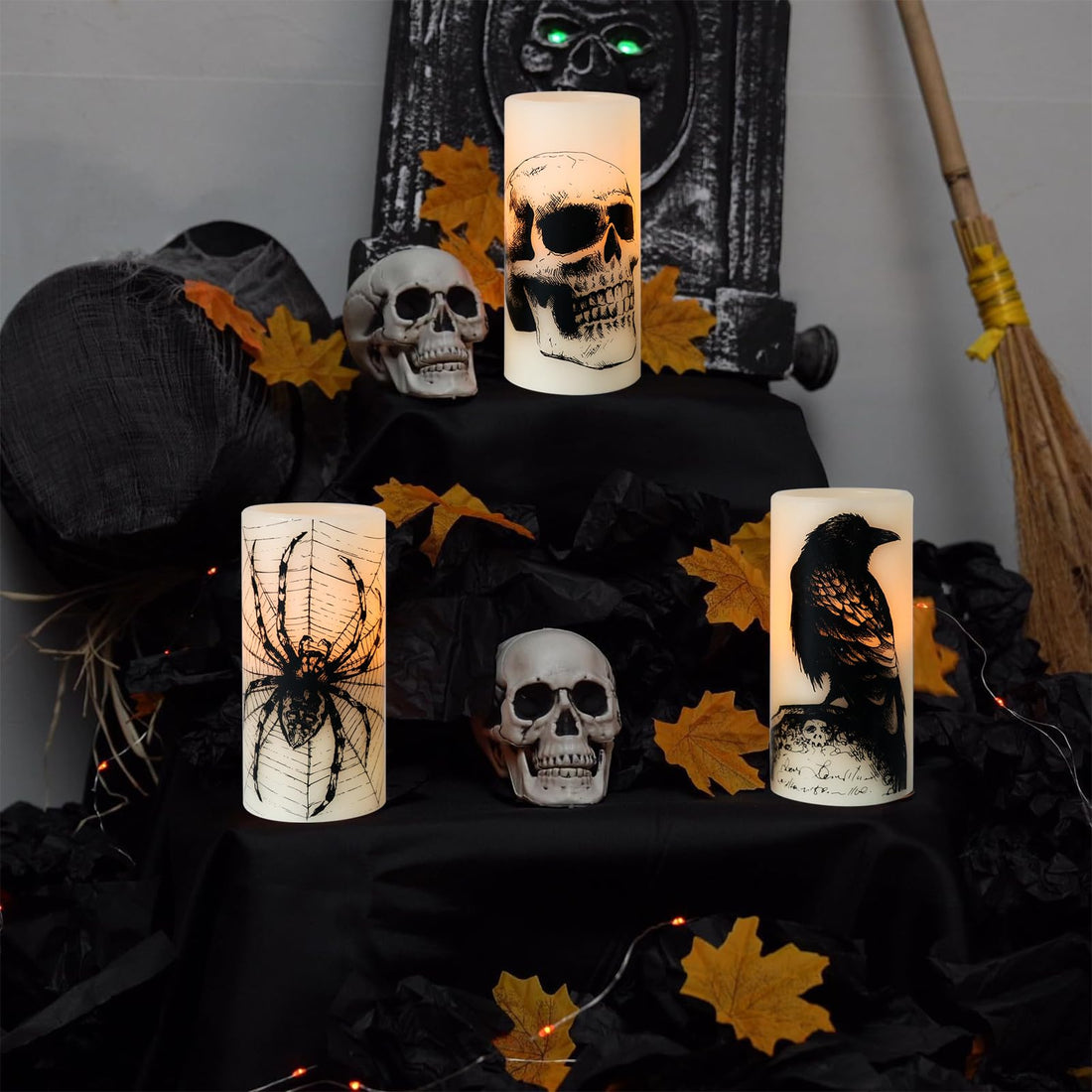 Eldnacele Halloween Flameless LED Candles - Eldnacele Halloween Flameless LED Candles