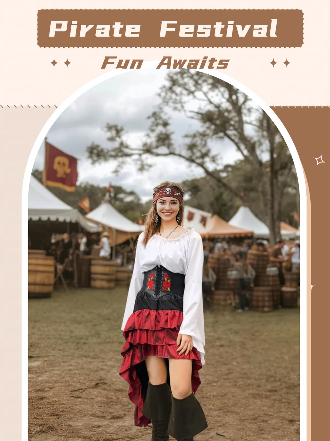 Verceco Women’s Pirate Costume - Verceco Women’s Pirate Costume