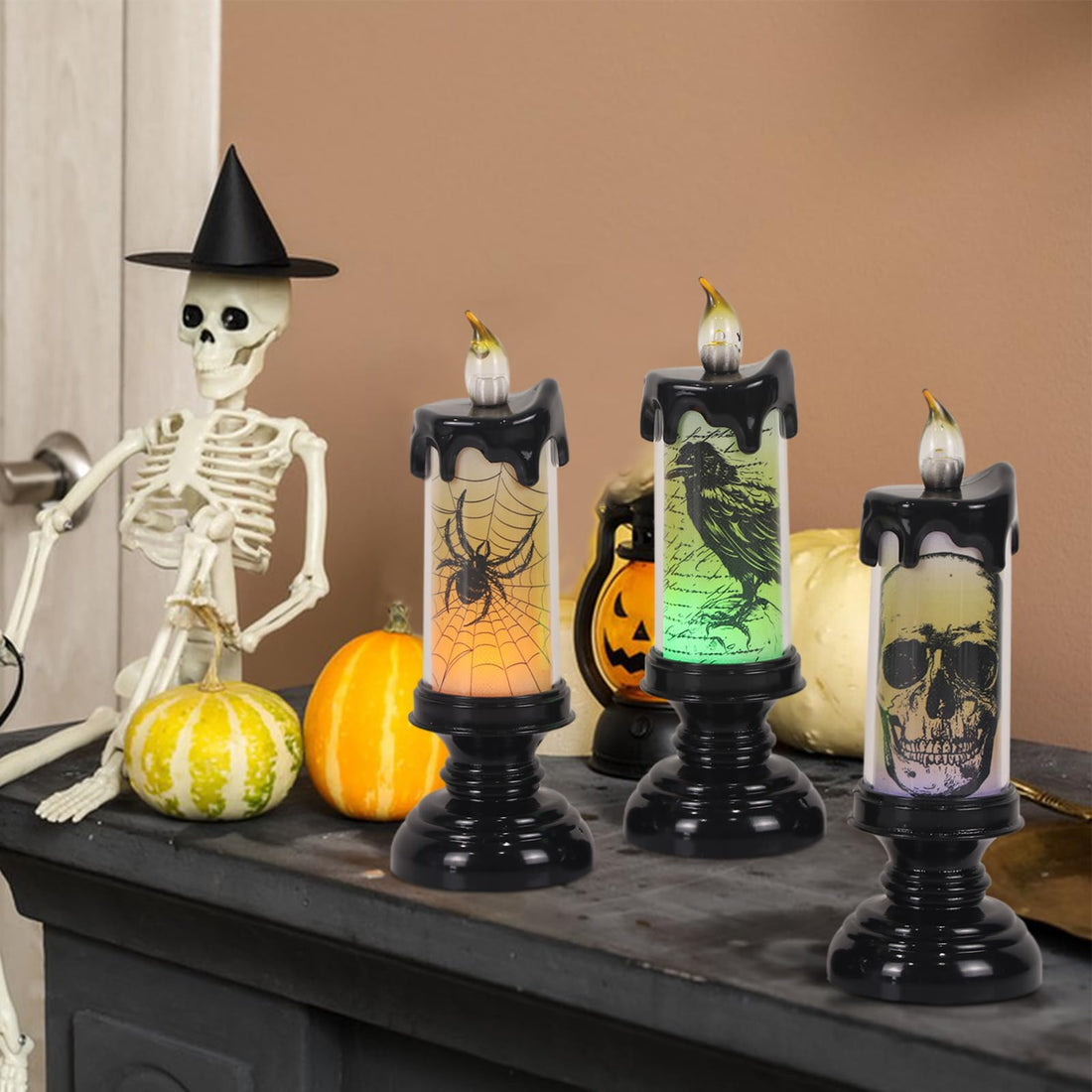 Eldnacele Halloween Flameless LED Candles - Eldnacele Halloween Flameless LED Candles