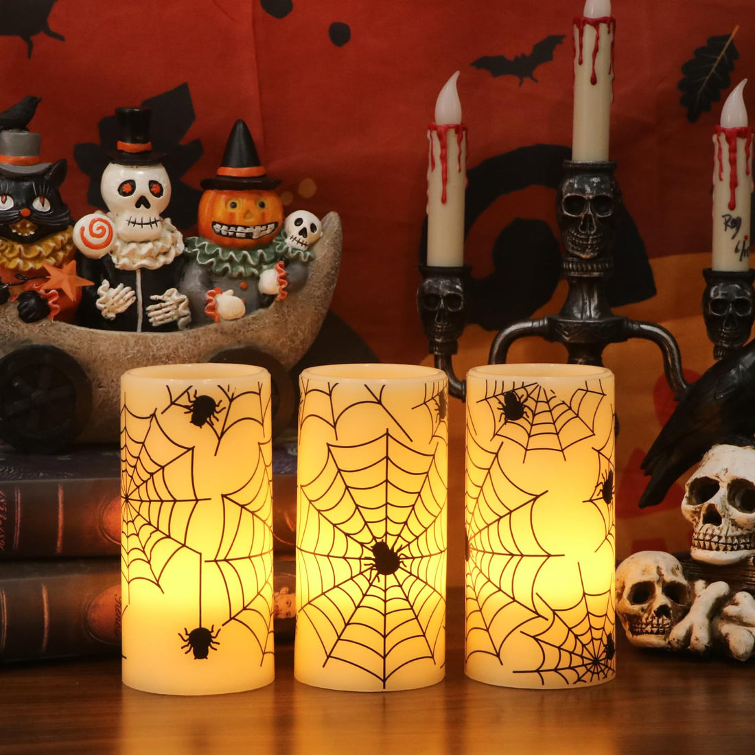 Eldnacele Halloween Flameless LED Candles - Eldnacele Halloween Flameless LED Candles