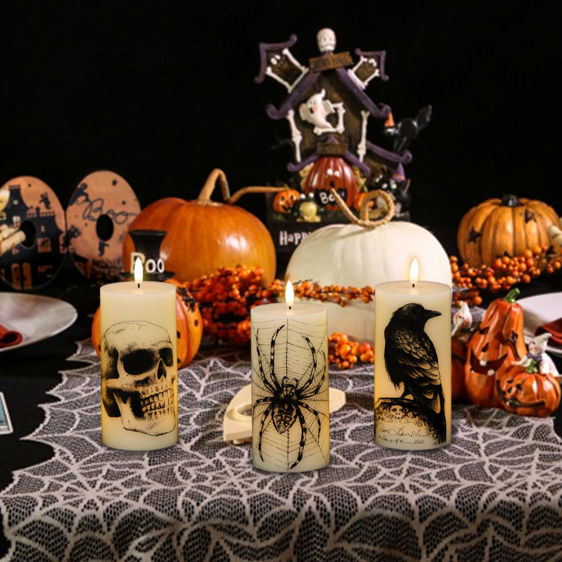 Eldnacele Halloween Flameless LED Candles - Eldnacele Halloween Flameless LED Candles