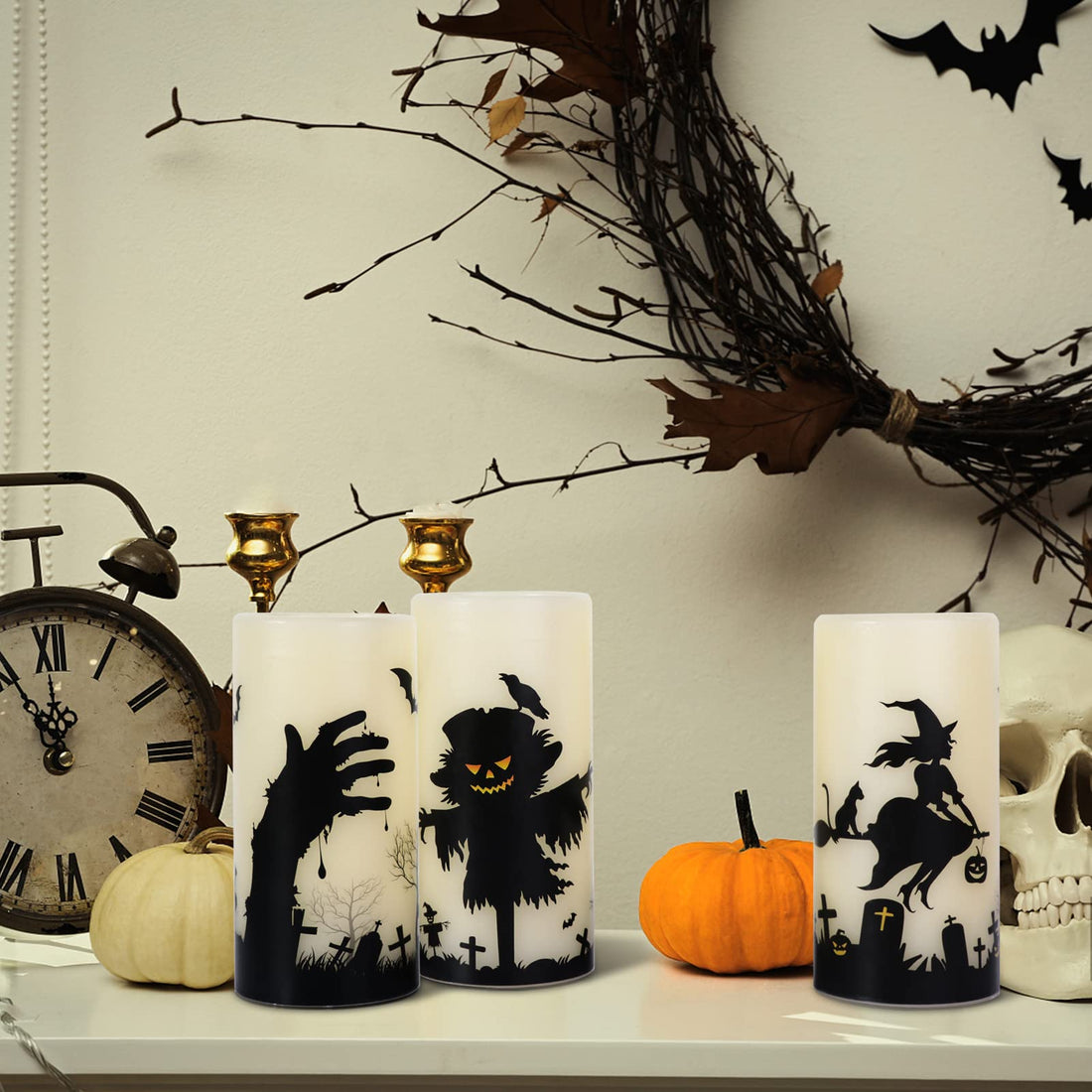 Eldnacele Halloween Flameless LED Candles - Eldnacele Halloween Flameless LED Candles