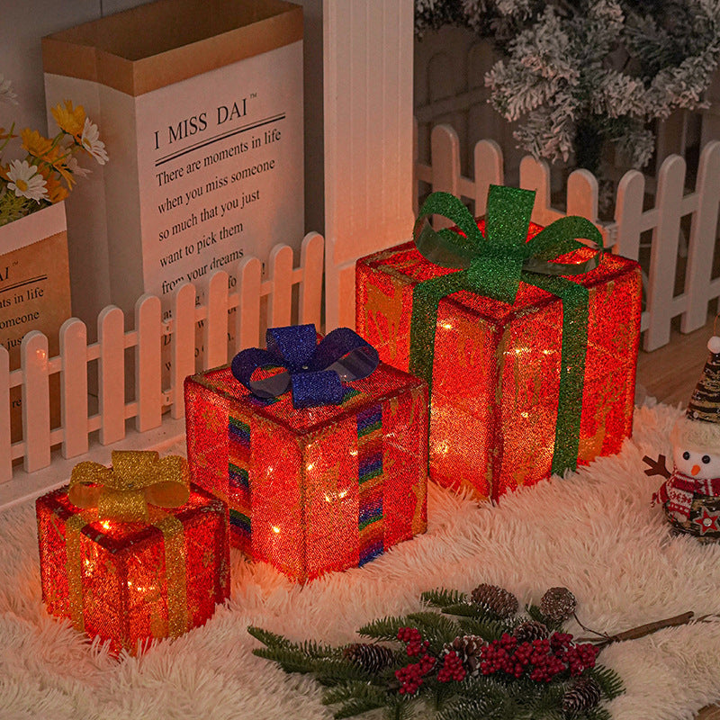 Light-Up Gift Box Decorations for Yard - Light-Up Gift Box Decorations for Yard