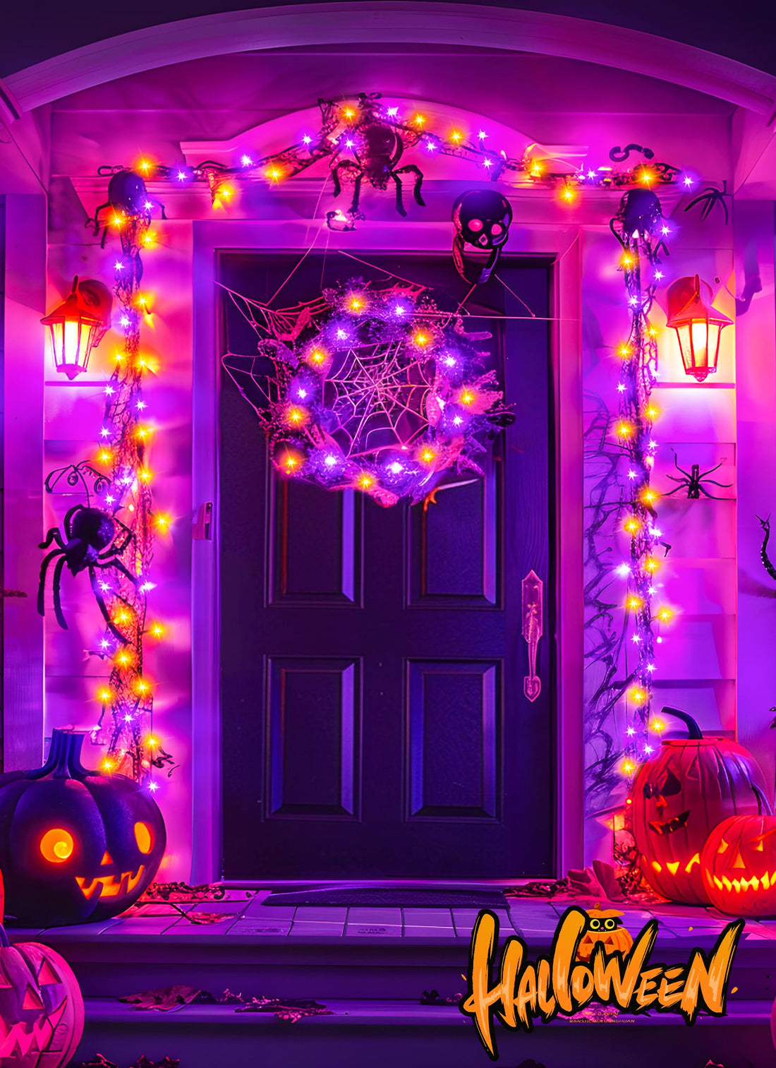 Brightown Battery Operated Halloween Lights Outdoor - Brightown Battery Operated Halloween Lights Outdoor