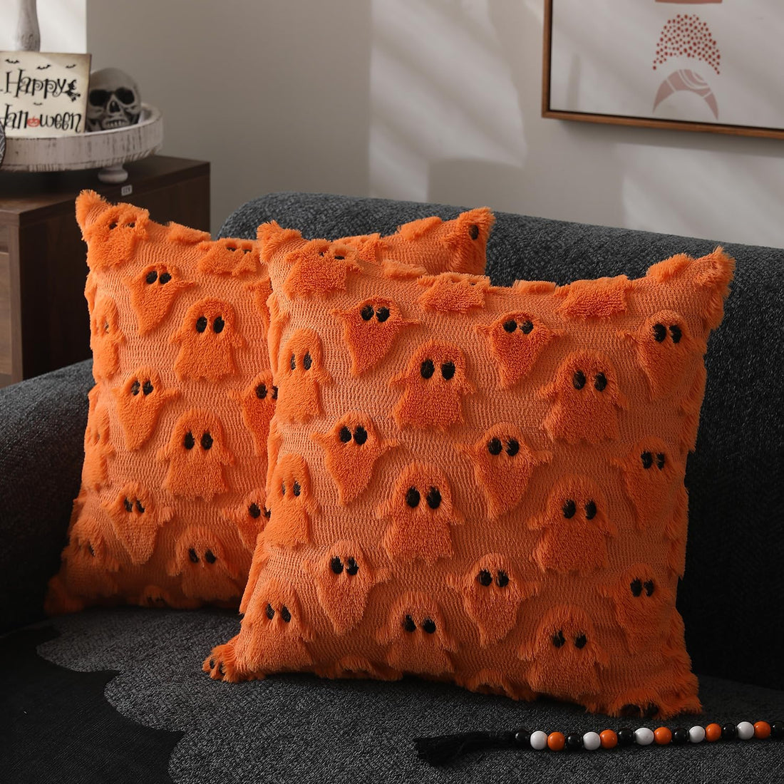 DFXSZ Halloween Ghost Pillow Covers – Set of 2 - DFXSZ Halloween Ghost Pillow Covers – Set of 2