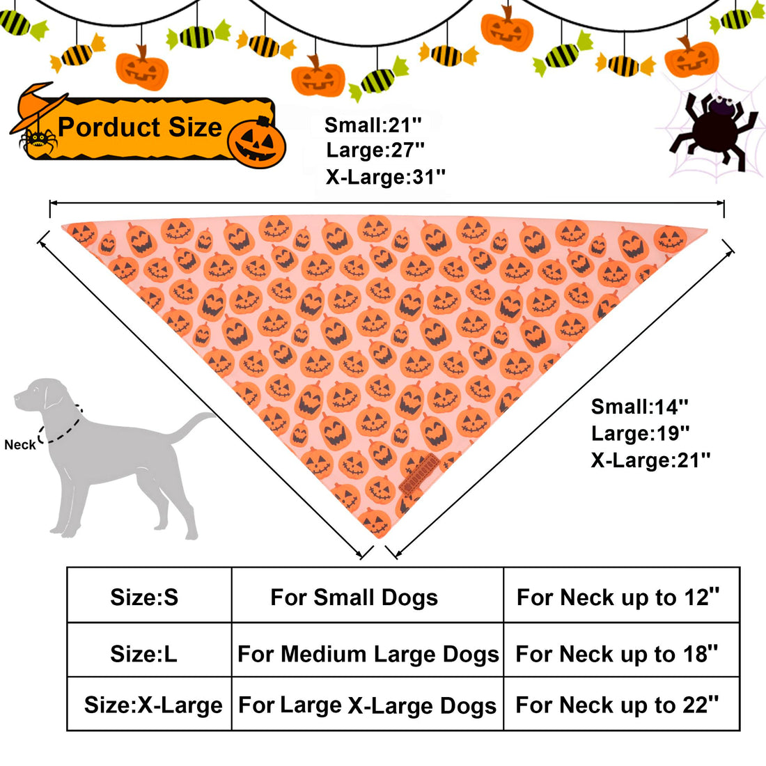 ADOGGYGO Halloween Dog Bandana - ADOGGYGO Halloween Dog Bandana