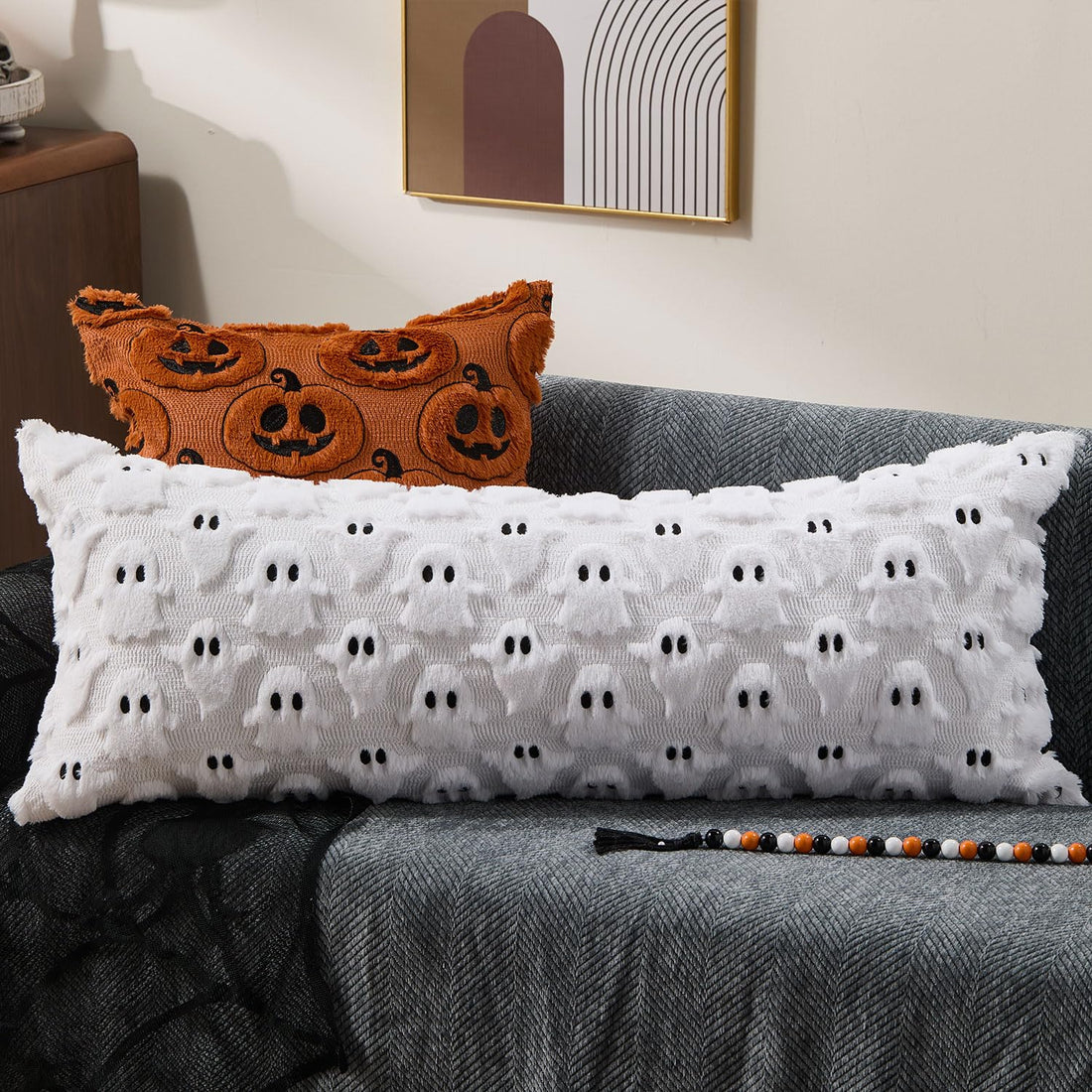 DFXSZ Halloween Ghost Pillow Covers – Set of 2 - DFXSZ Halloween Ghost Pillow Covers – Set of 2