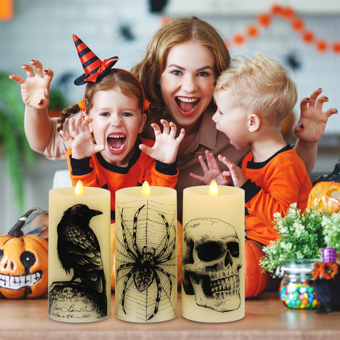 Eldnacele Halloween Flameless LED Candles - Eldnacele Halloween Flameless LED Candles