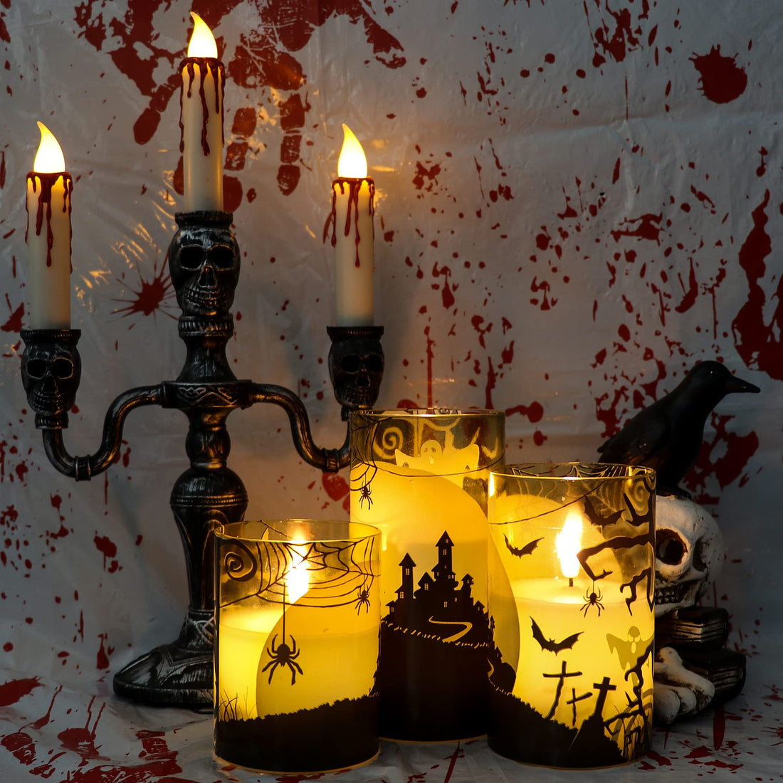 Eldnacele Halloween Flameless LED Candles - Eldnacele Halloween Flameless LED Candles